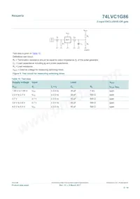 74LVC1G86GW Datasheet Page 8