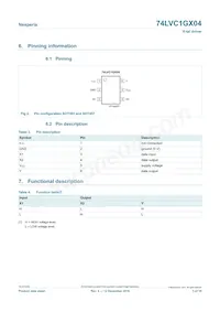 74LVC1GX04GV Datasheet Page 3