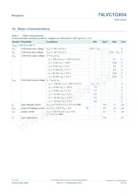 74LVC1GX04GV Datasheet Page 5