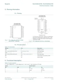 74LVC245ABX-Q100X Datasheet Page 3