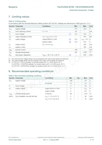 74LVC245ABX-Q100X Datasheet Page 4