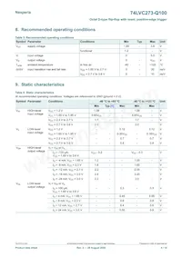 74LVC273D-Q100J Datasheet Page 4
