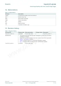 74LVC273D-Q100J Datasheet Page 12