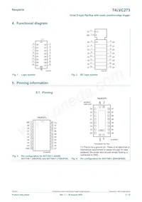 74LVC273PW/AUJ Datasheet Page 2