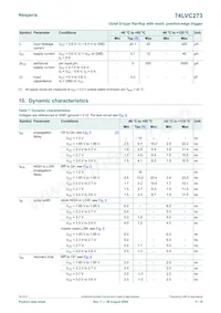 74LVC273PW/AUJ Datasheet Page 5