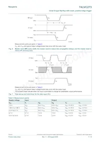 74LVC273PW/AUJ Datasheet Page 7