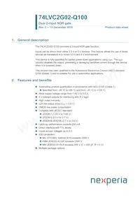 74LVC2G02DC-Q100H Datenblatt Cover