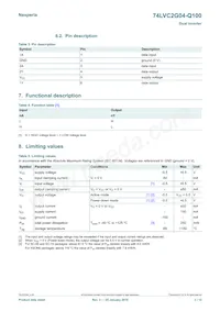 74LVC2G04GV-Q100H Datasheet Page 3