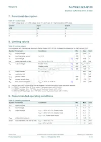 74LVC2G125DP-Q100H Datasheet Page 3