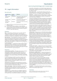 74LVC2G14GN Datasheet Page 18