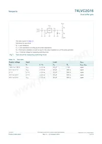 74LVC2G16GFH Datasheet Page 7