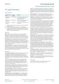 74LVC2G240DC-Q100H Datasheet Pagina 12