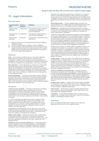 74LVC2G74DC-Q100H Datasheet Pagina 14