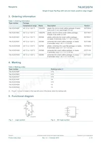 74LVC2G74GD Datasheet Page 2