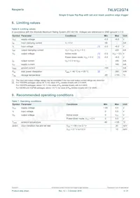 74LVC2G74GD Datasheet Page 5