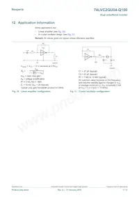 74LVC2GU04GV-Q100 Datasheet Page 7