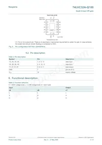 74LVC32ADB-Q100J Datasheet Page 3