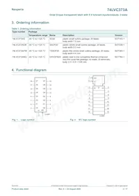 74LVC373APW/AUJ Datasheet Page 2