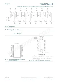 74LVC374AD-Q100J Datasheet Page 3