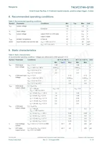 74LVC374AD-Q100J Datasheet Page 5