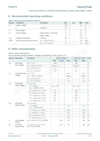 74LVC374APW/AUJ Datasheet Page 5