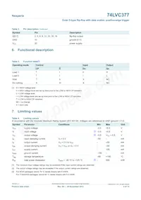 74LVC377DB Datasheet Page 3