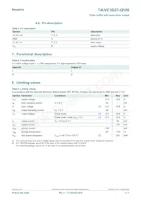 74LVC3G07DC-Q100H Datasheet Page 3