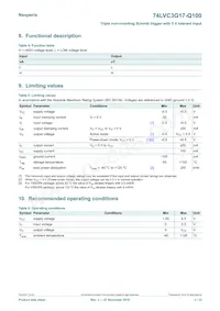 74LVC3G17DP-Q100H Datasheet Page 3