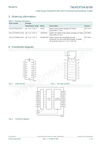 74LVC573AD-Q100J Datasheet Page 2