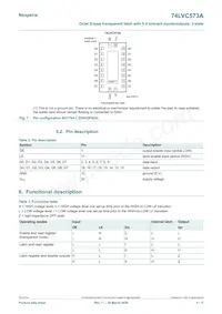 74LVC573APW/AUJ Datasheet Page 4