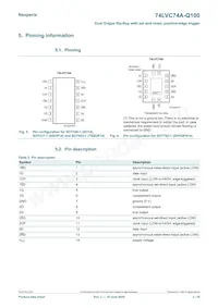 74LVC74AD-Q100J Datasheet Page 3