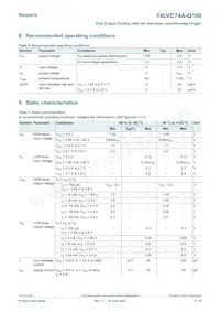 74LVC74AD-Q100J Datasheet Page 5