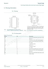 74LVC74APW/AUJ Datasheet Page 3