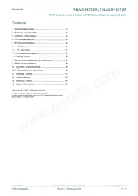 74LVCH16373ADL Datasheet Pagina 17