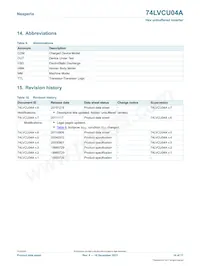 74LVCU04APW/AUJ Datasheet Page 14