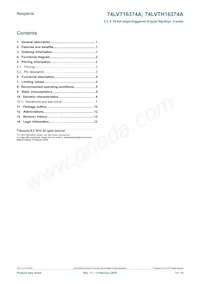 74LVT16374AEV Datasheet Page 14