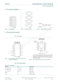 74VHC08BQ-Q100X Datasheet Page 2