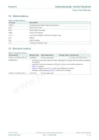 74VHC08BQ-Q100X Datasheet Page 11