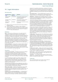 74VHC08BQ-Q100X Datasheet Page 12