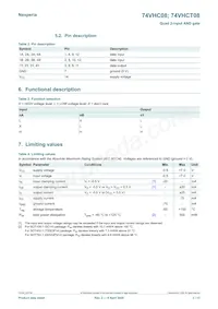 74VHC08PW Datasheet Page 3