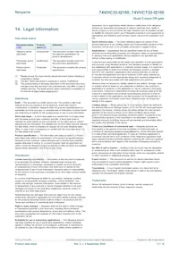 74VHC32PW-Q100J Datasheet Page 13