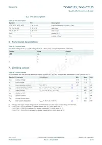 74VHCT125D Datasheet Page 3