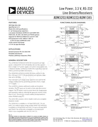 ADM3222ARU-REEL7 Таблица данных Обложка
