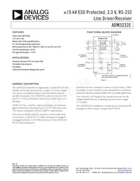 ADM3232EARWZ-REEL Datenblatt Cover