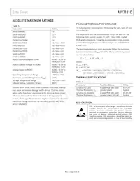 ADV7181CWBSTZ-REEL數據表 頁面 9