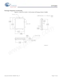 CY7C421-20JXI Datasheet Page 17