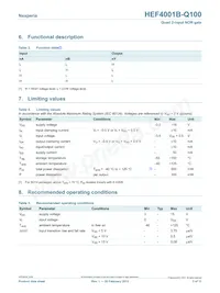 HEF4001BT-Q100J Datasheet Page 3