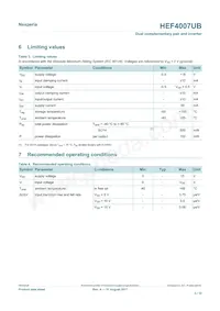 HEF4007UBP Datasheet Page 3