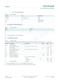 HEF40106BP Datasheet Page 3