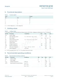 HEF4011BT-Q100J Datasheet Page 3